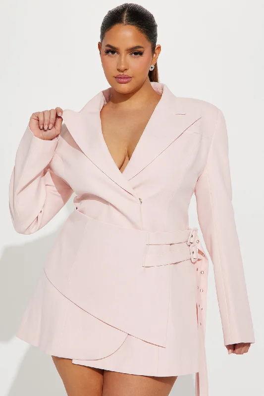 Alexa Mini Blazer Dress - Pink