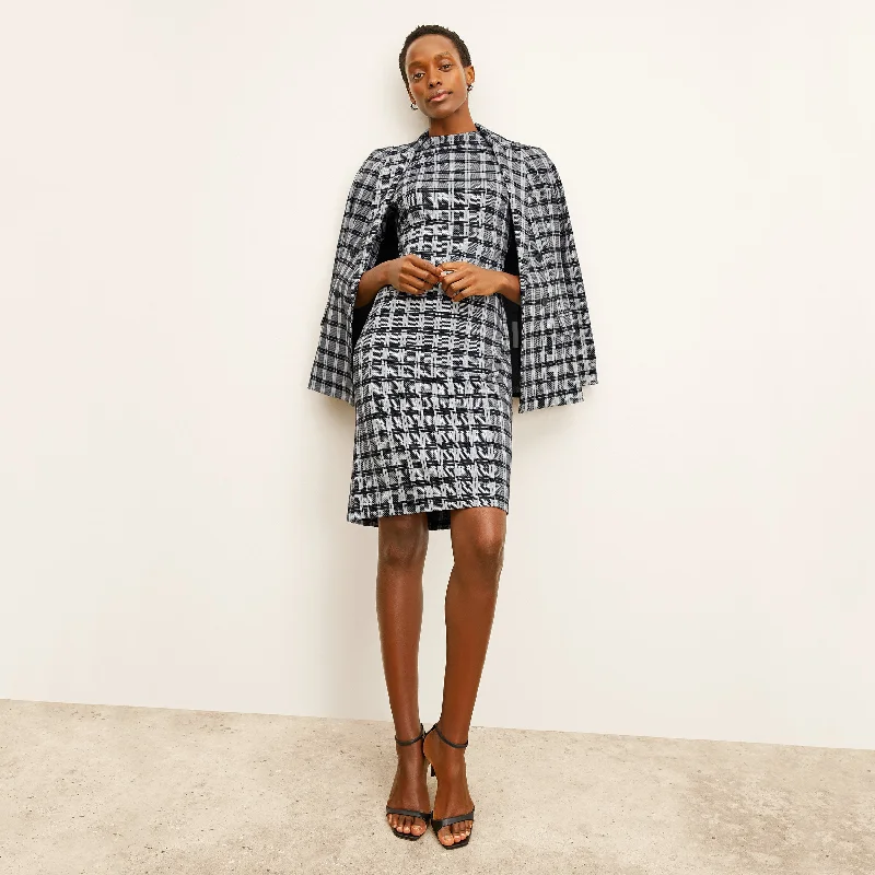 Farnoosh Dress - Knit Suiting :: Checkmate