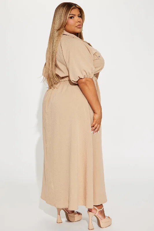 Polina Maxi Dress - Taupe