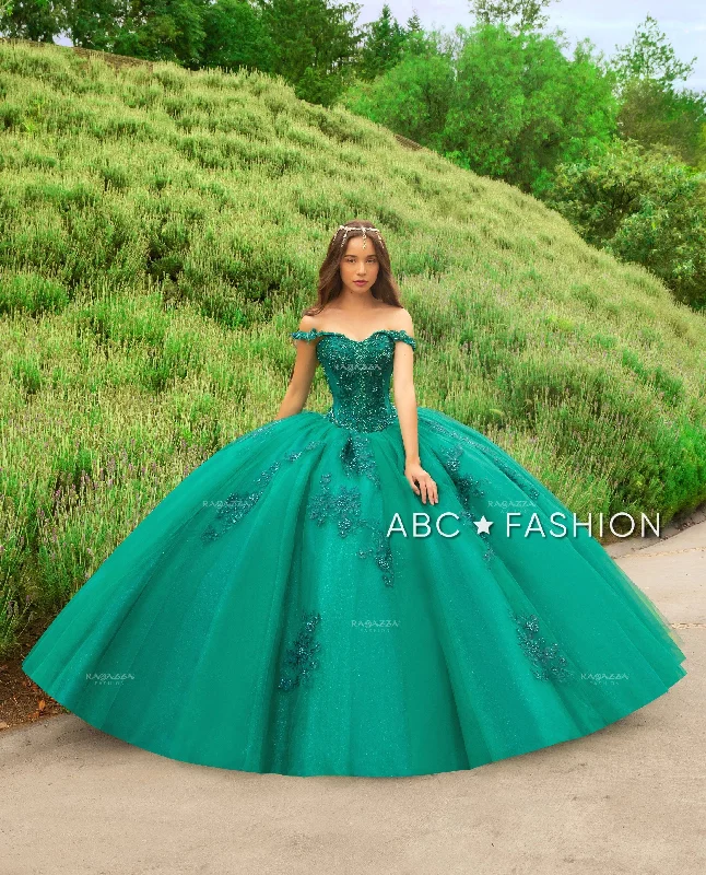 Green Quinceanera Dress by Ragazza DV54-554