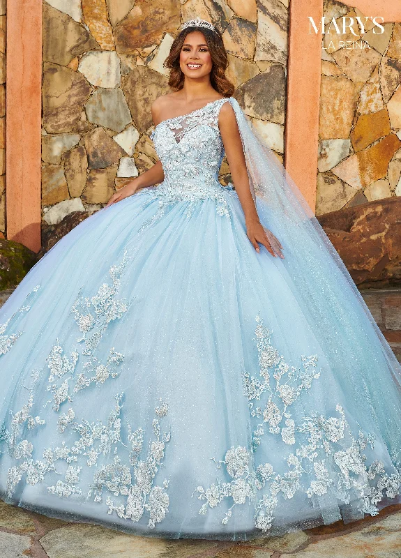 One Shoulder Quinceanera Dress by Mary's Bridal MQ2152