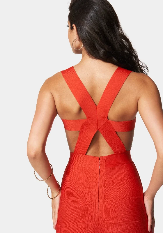 Luxe Bandage X-Back Dress