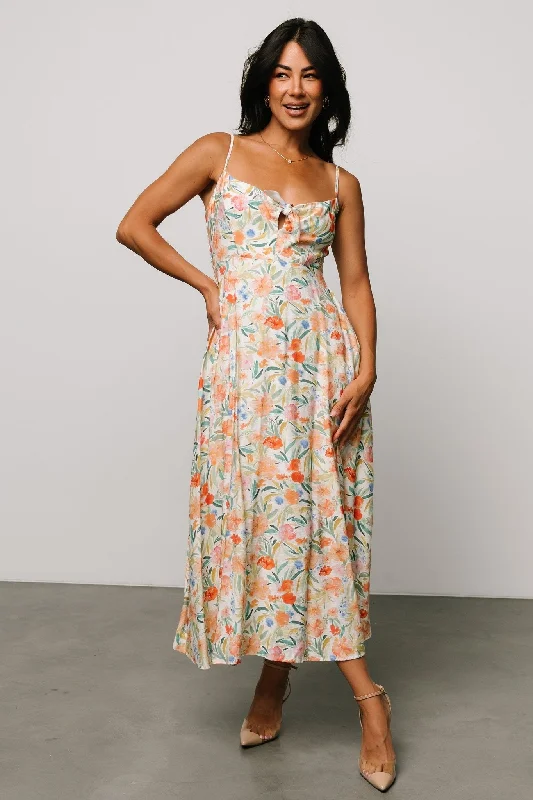 Calista Midi Dress | Multi Floral