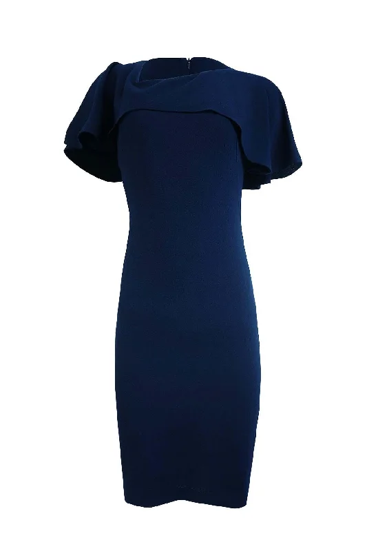 Navy Asymmetrical Dress