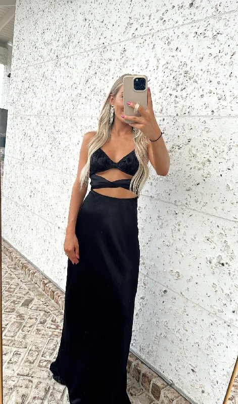 Black cutout dress