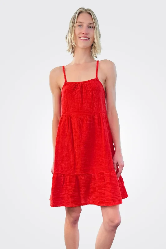 Cami Tiered Dress - Rebel