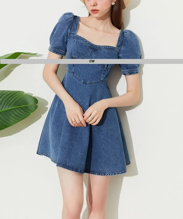 DR23371 Denim Dress/Pre-order