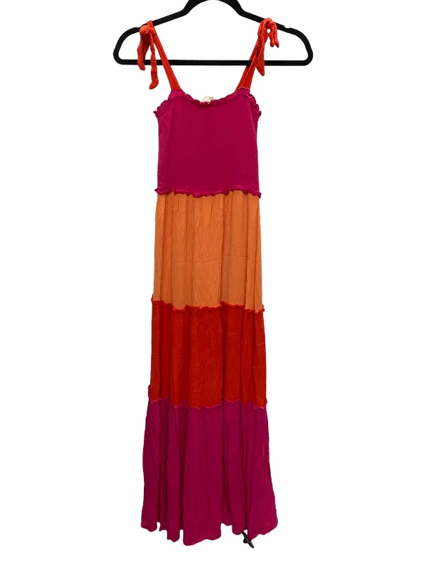 Dress Casual Maxi By Bebop In Orange & Pink, Size: Xs