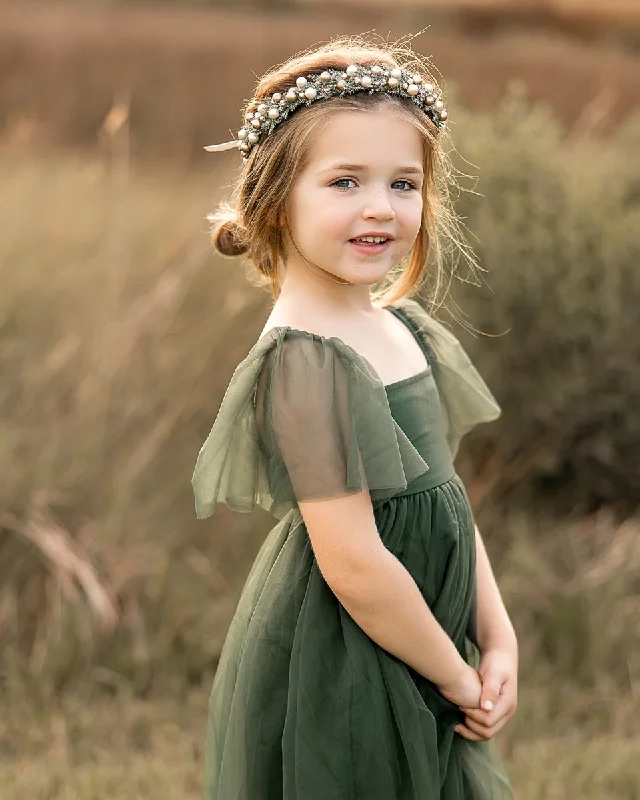 Fawn Tulle Dress (green)