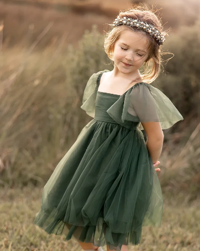 Fawn Tulle Dress (green)