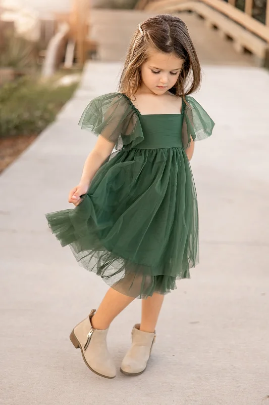 Fawn Tulle Dress (green)