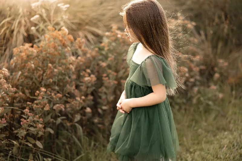 Fawn Tulle Dress (green)