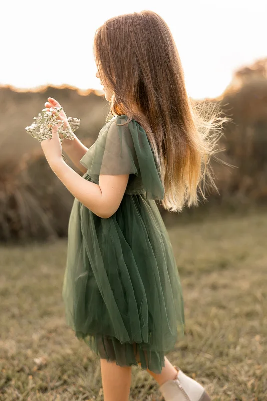 Fawn Tulle Dress (green)