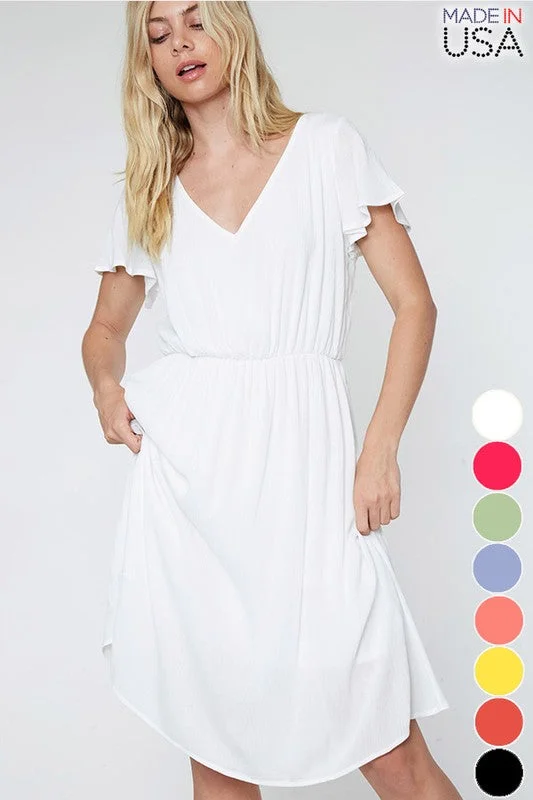 Gabriella Ruffle Midi Dress