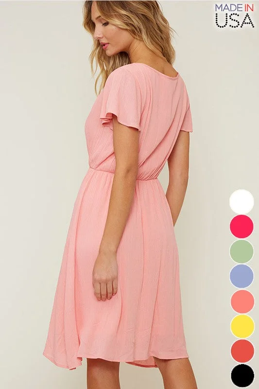 Gabriella Ruffle Midi Dress