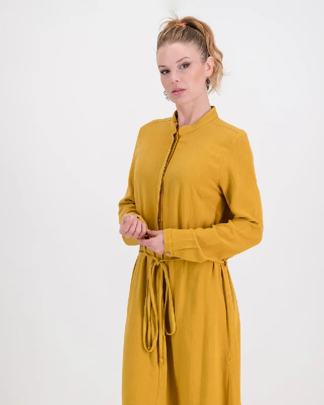 imogen dress - mustard