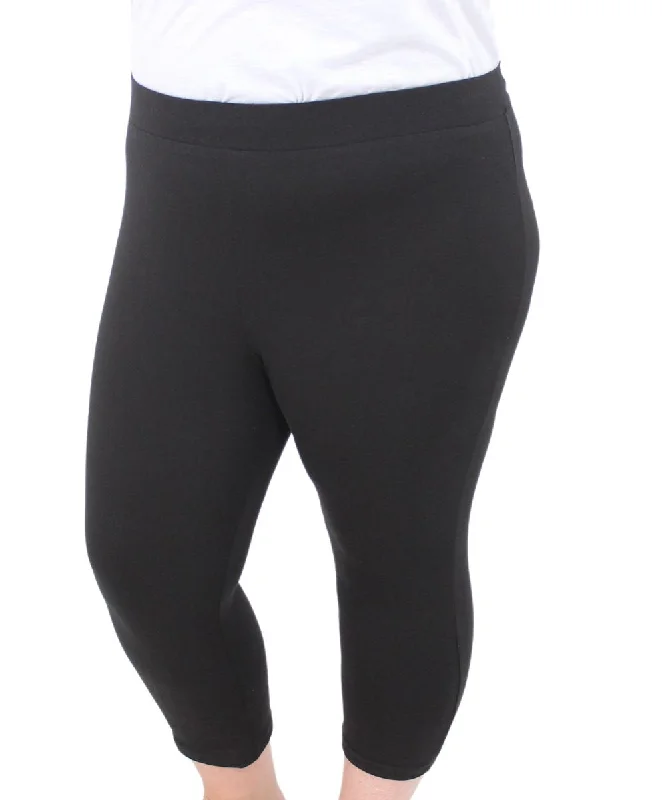 Ladies Plain 3/4 Leggings