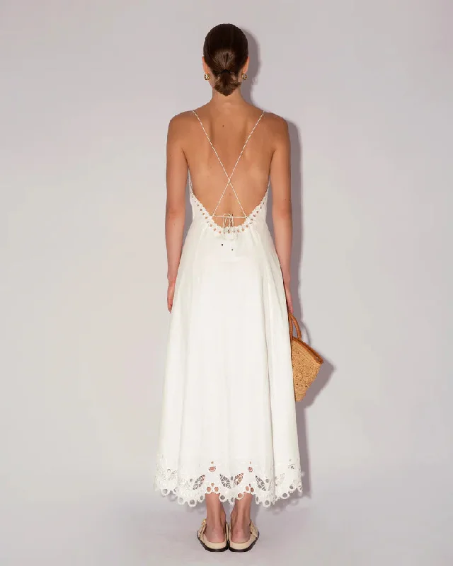 Nima Eyelet Dress - Off White