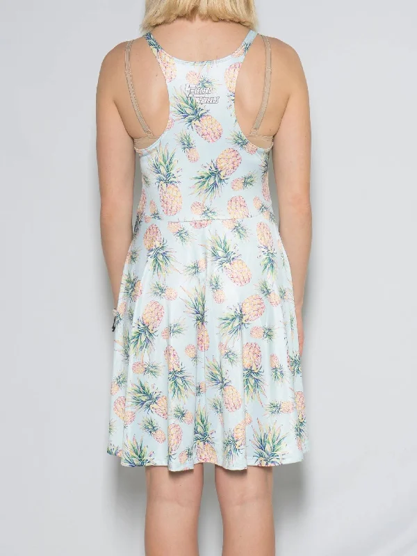 Pastel Pineapple Flowy Racerback Dress