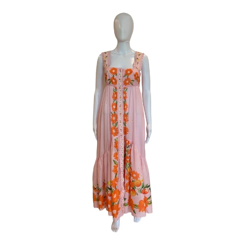 Pink Papaya Salad Maxi Dress