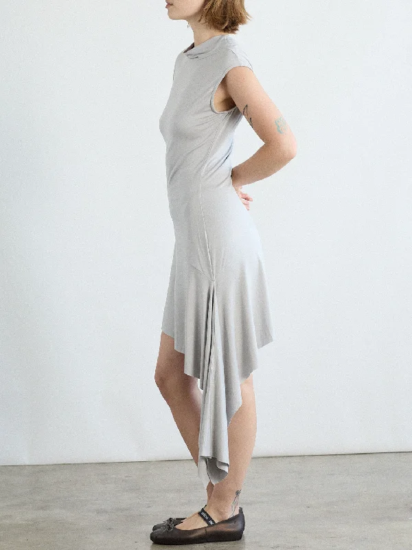 Plume Dress - Silver