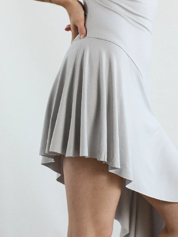 Plume Dress - Silver