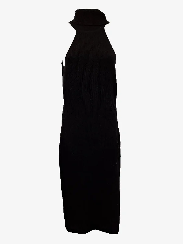 Reiss Elegant Knit Midi Dress Size S