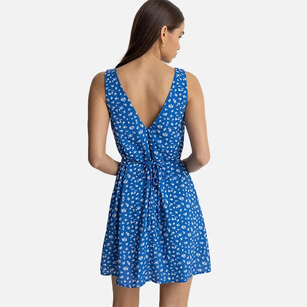 Rhythm Elodie Floral Mini Dress - Blue