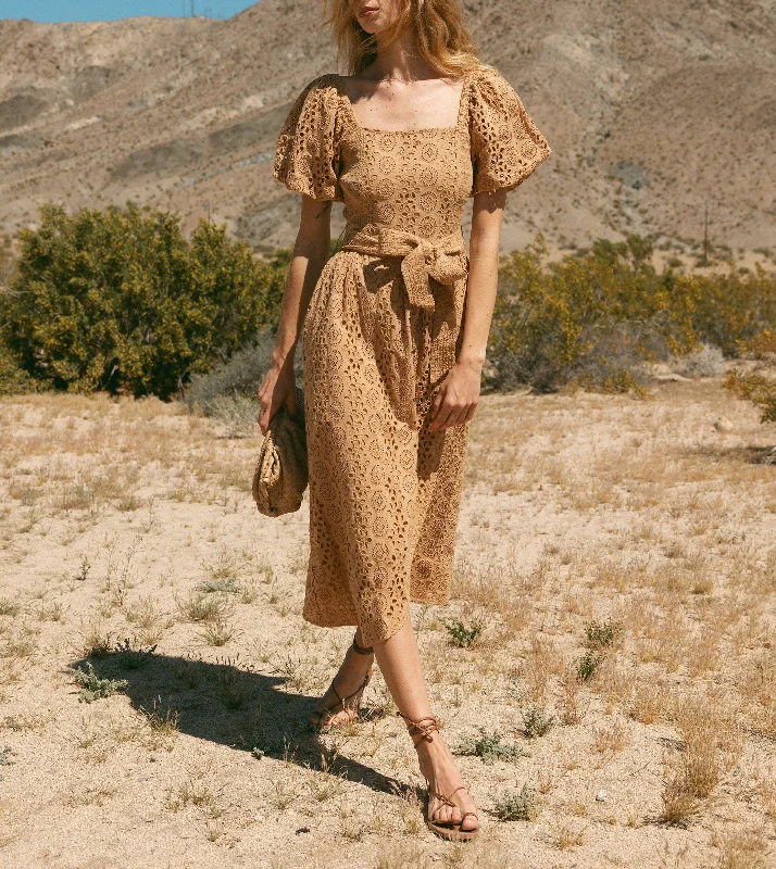 Seraphina Midi Dress | Wheat