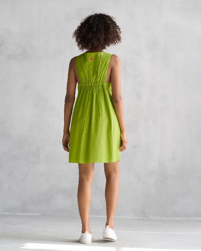 Short Racerback Dress - Lime