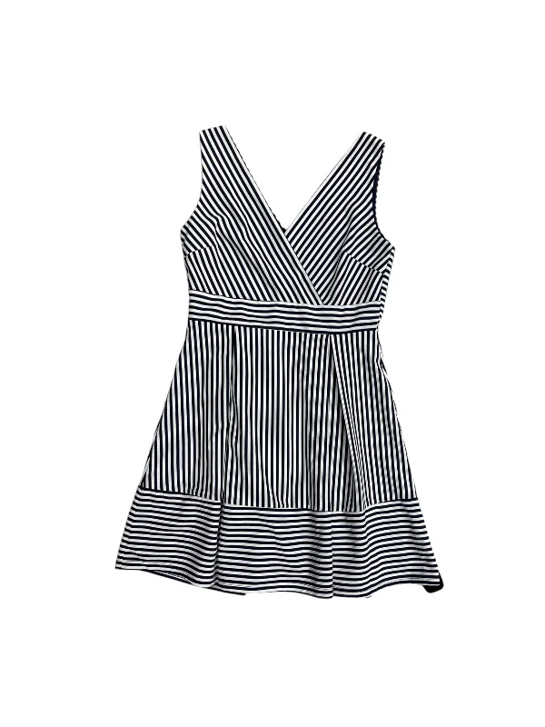 Striped Pattern Dress Casual Short Esley, Size M