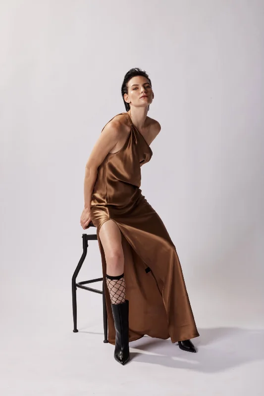 The Zaz Silk Gown - Agean