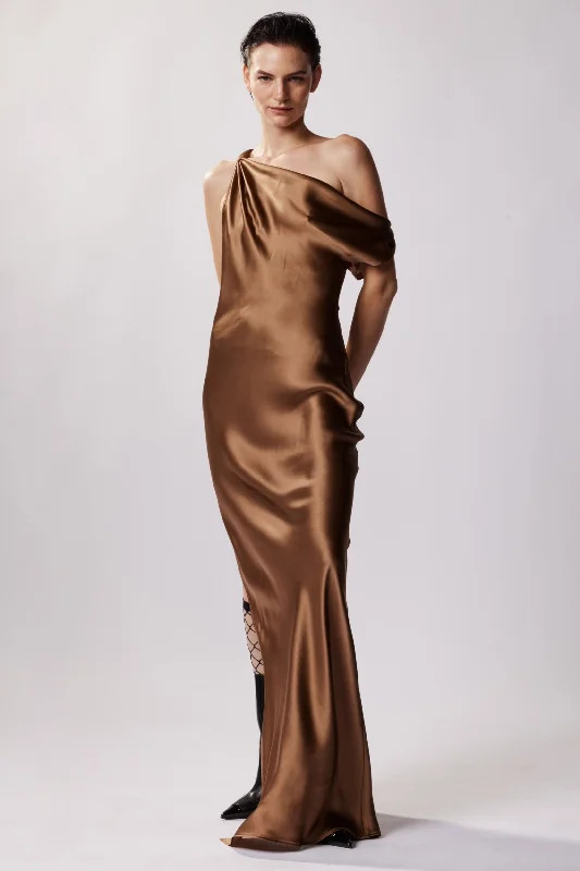 The Zaz Silk Gown - Agean