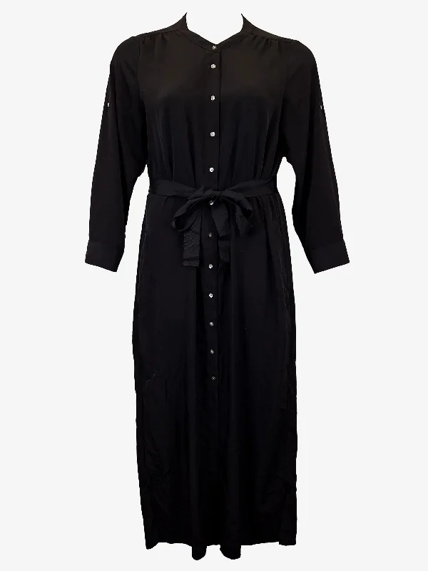 Trenery Classy Button Down Shirt Maxi Dress Size 14