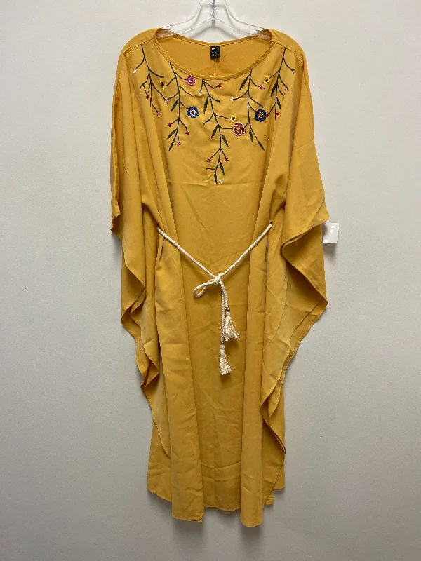 Yellow Dress Casual Maxi Shein, Size Xl