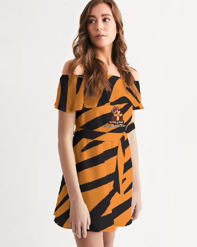 AKH Tiger Women's Off-Shoulder Dress