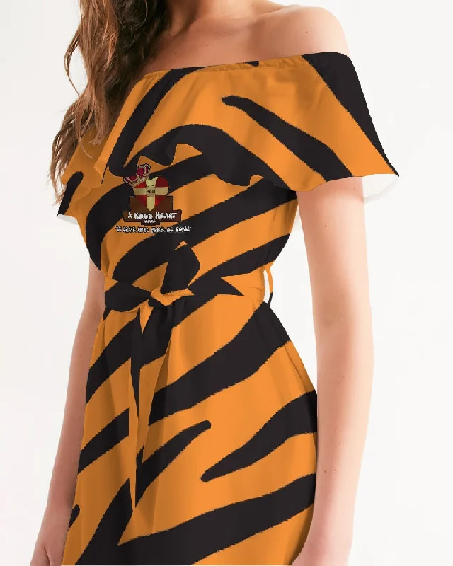 AKH Tiger Women's Off-Shoulder Dress