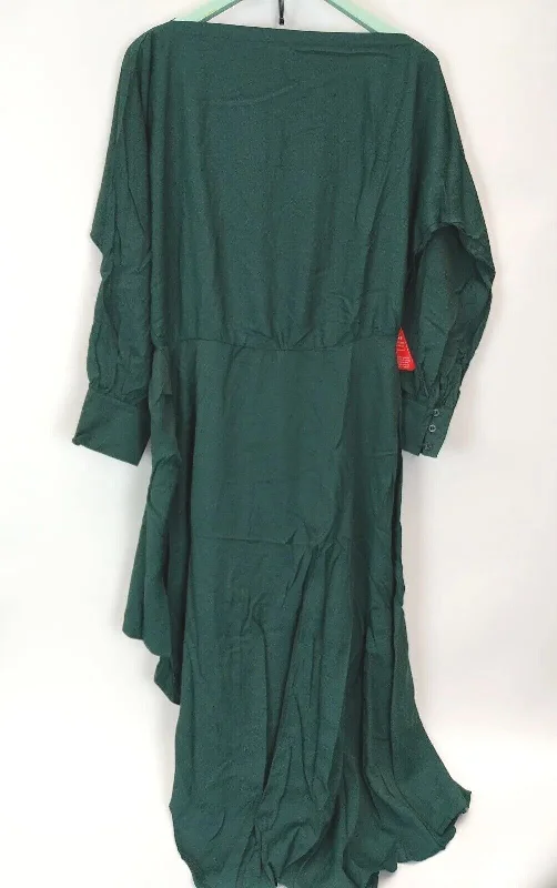 AX Paris Green High Low Midi Dress. Size UK 12 **** V154