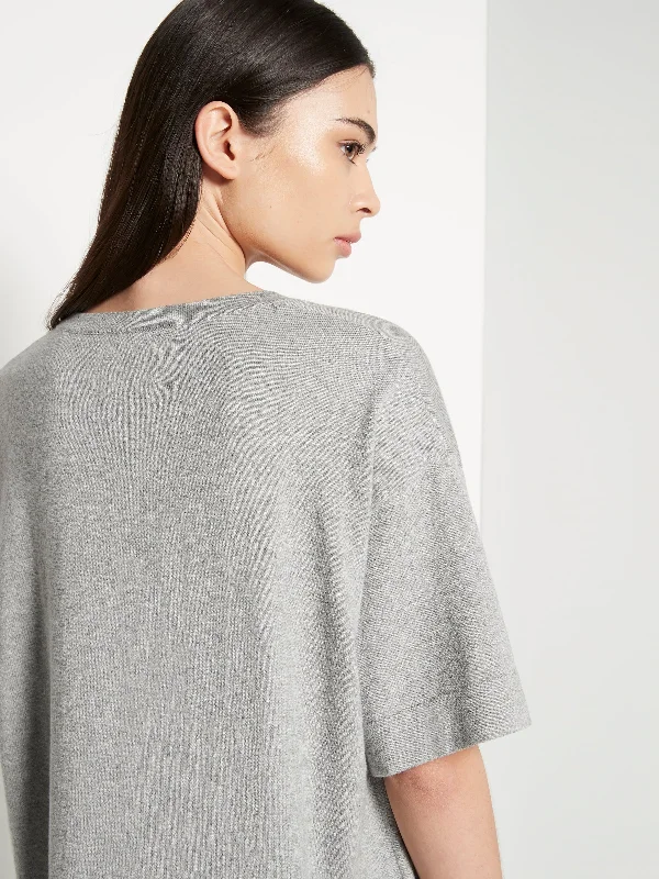 JHL Box T Dress (Cotton Cashmere) Grey Marle