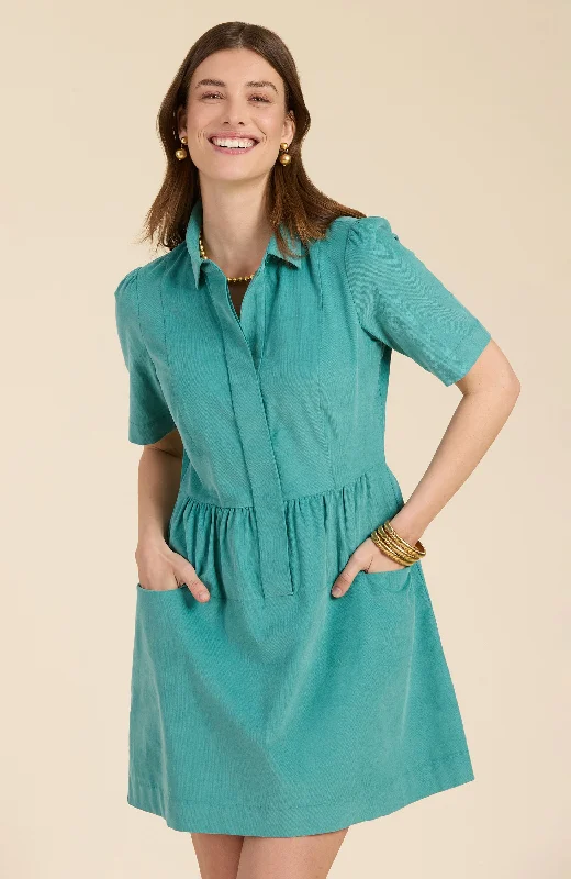 Mitzi Corduroy Dress - Deep Lake