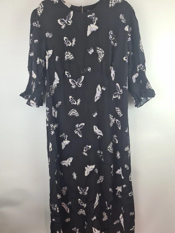 Nobodys Child Curve Luna Midi Dress Black Size 20 **** V47