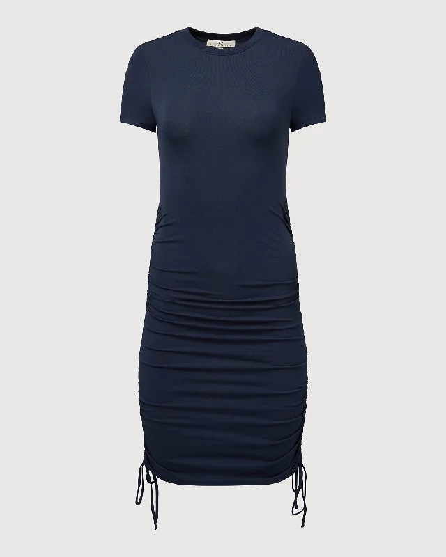 Ruched Tee Mini Dress