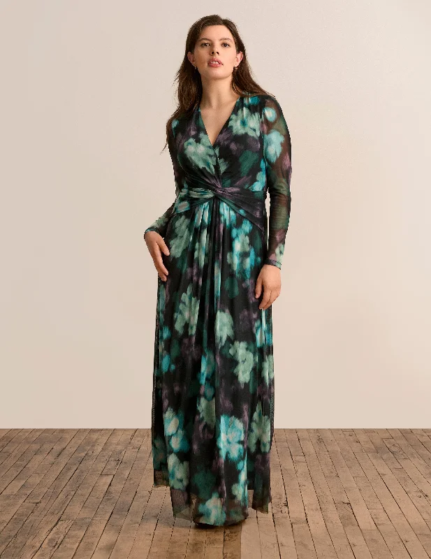 Twist Front Maxi Dress