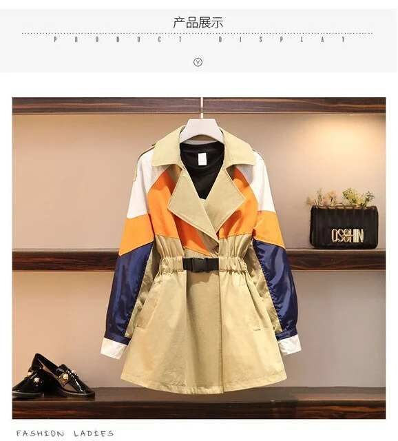 2020 Spring And Autumn New Trench Coat Women's Long Fashion Loose Coat Women's Windbreaker Casual Wild Clothing Women Outerwear