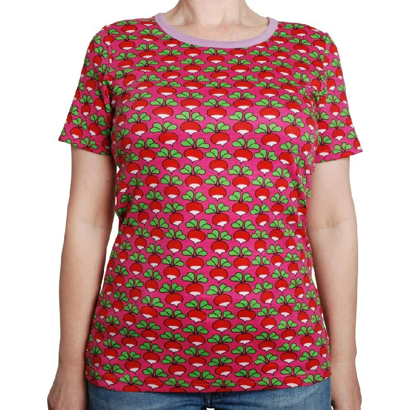 Adult's Radish - Raspberry Rose Short Sleeve Shirt