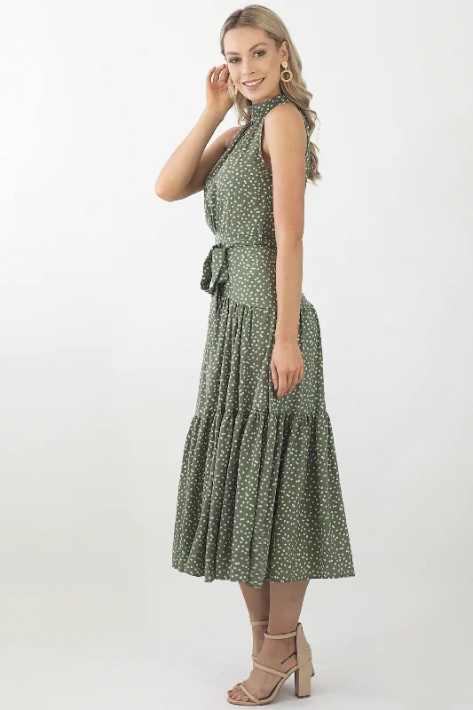 Amelia Maxi Dress- Dusty Green