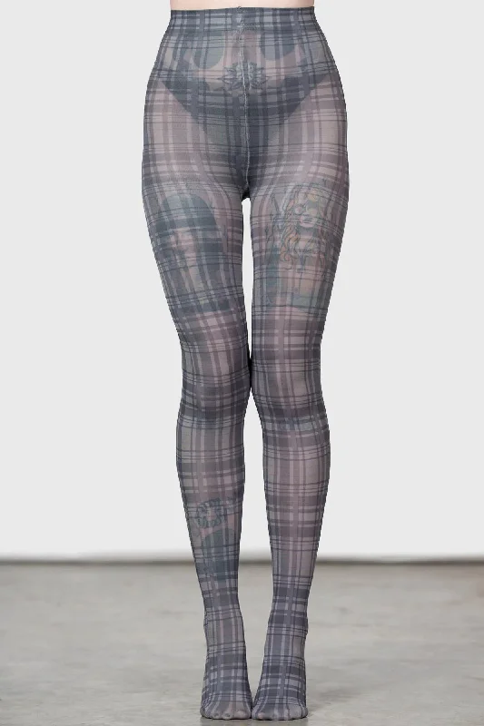 Anna Plaid Tights