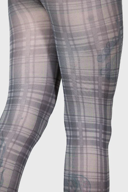 Anna Plaid Tights