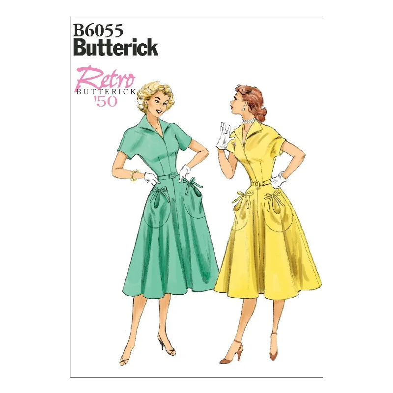 Butterick 6055 Dress and Belt Fifties Vintage pattern