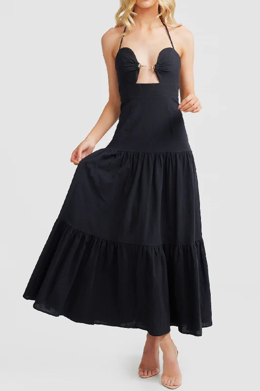 Capri Maxi Dress - Black